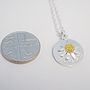 Silver Name And Daisy Necklace, thumbnail 5 of 6