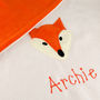 Fox Personalised Baby Blanket, thumbnail 3 of 4