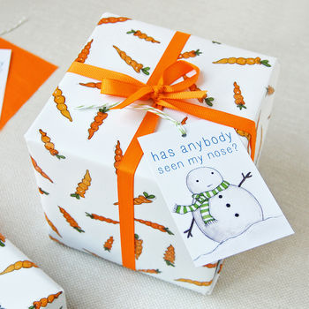 Christmas Carrot Wrapping Paper, 7 of 12