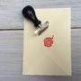 Wax Seal Style Monogram Rubber Stamp, thumbnail 4 of 4