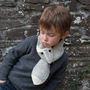 Child's Squirrel Knitted Scarf, thumbnail 1 of 2