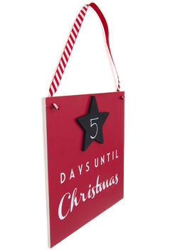 Christmas Countdown Sign By Little Pieces | notonthehighstreet.com