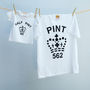 Matching Pint T Shirt Set Dad / Baby, thumbnail 2 of 6
