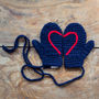Hidden Heart Crochet Mittens, thumbnail 9 of 10