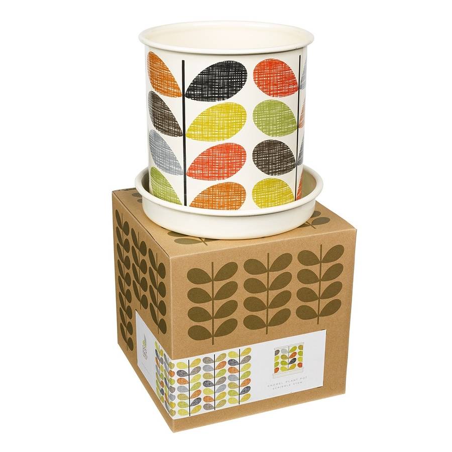 Orla Kiely Designer Plant Pot By Doodlebugz