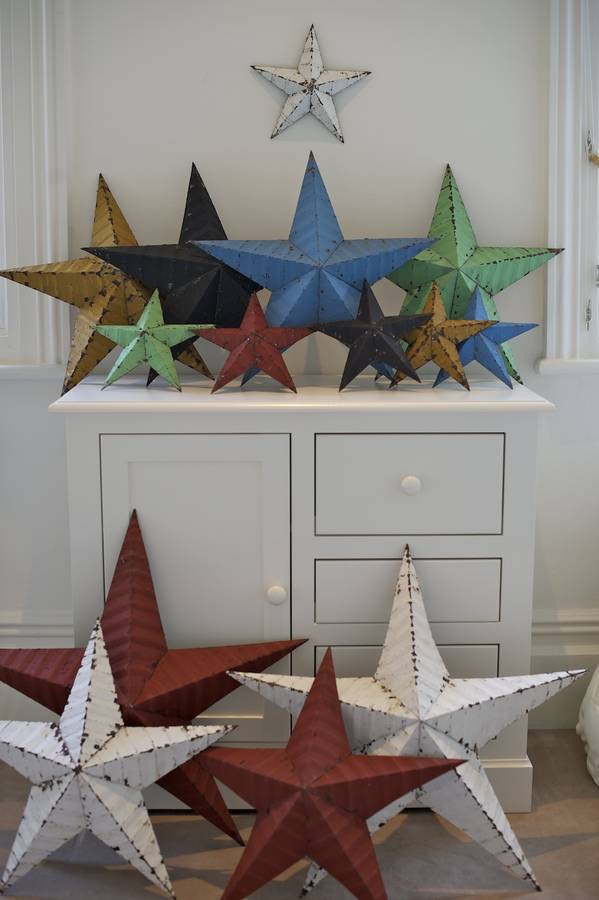 Metal Painted Amish Barn Star By Lovestruck Interiors