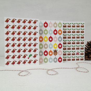 Patterned Christmas Card Pack, 9 of 11