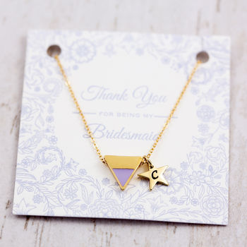 Enamel Triangle Necklace, 5 of 5