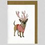 Illustrated Chihuahua Deer Blank Card, thumbnail 1 of 2