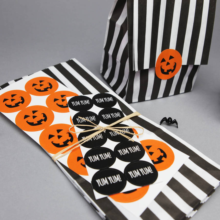 Halloween Treat Bags With Stickers By Postbox Party ...