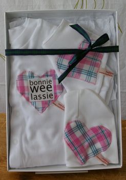 Scottish Baby Boy Girl 'Bonnie Wee' Box Set, 2 of 8