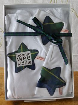 Scottish Baby Boy Girl 'Bonnie Wee' Box Set, 4 of 8