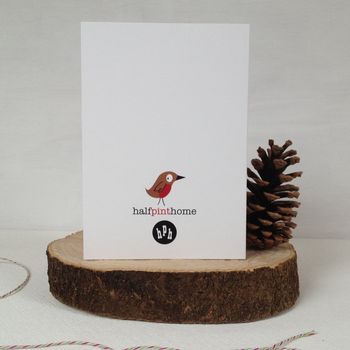 Robins And Holly Christmas Card, 2 of 2