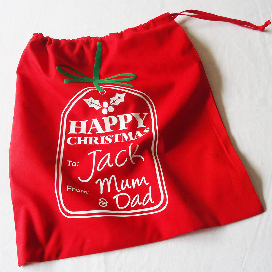 Personalised Christmas Gift Bag By FROZEN FIRE | notonthehighstreet.com