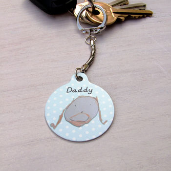 Child's Drawing Personalised Keyring Gift, 7 of 8