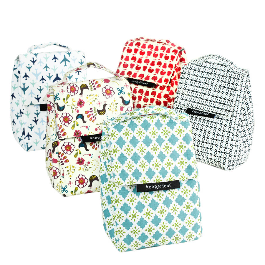 organic cotton insulated lunch bags by green tulip ethical living