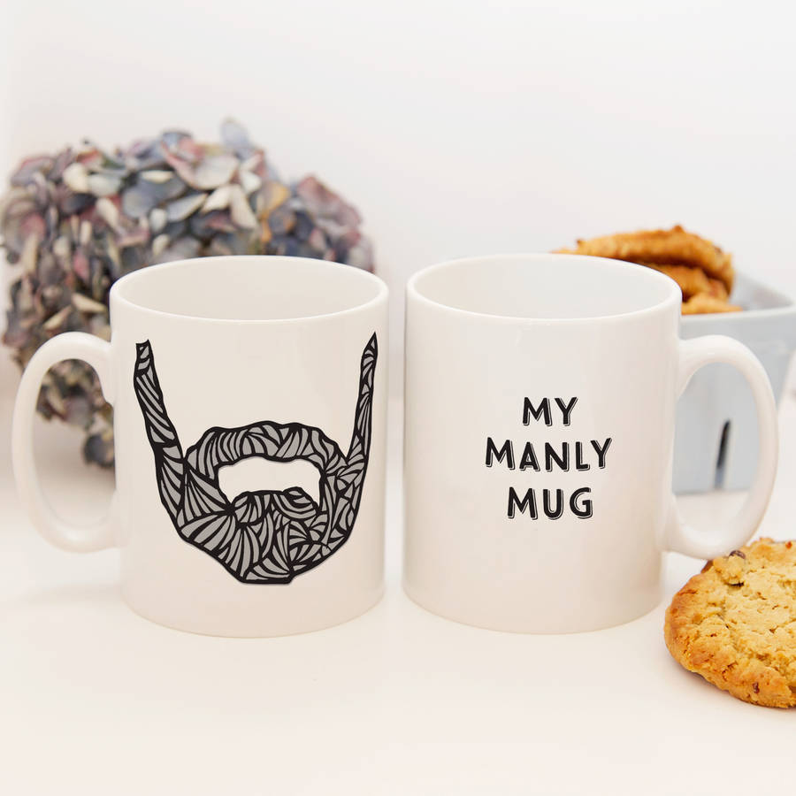 personalised beard mug x5 colours by claire close | notonthehighstreet.com