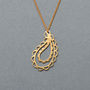 Paisley Scalloped Necklace, thumbnail 5 of 9