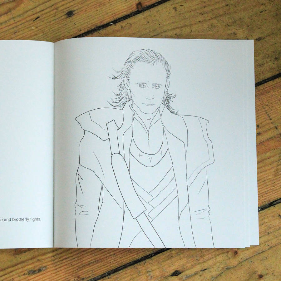 Tom Hiddleston Colouring Book By Colour Me Good Berylune Ryan Gosling