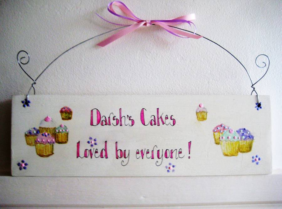 Personalised Cake/ Kitchen Signs, 1 of 2