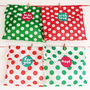 Spotty Christmas Party Bags And Stickers, thumbnail 1 of 8