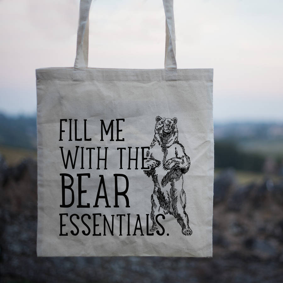 'the Bear Essentials' Canvas Shopper Tote Bag By Totes Amaze ...