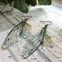 Rather Magical Large 'Faerie wing earrings', thumbnail 2 of 3