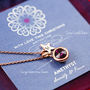 Birthstone Charm Necklace On Gift Card, thumbnail 10 of 12