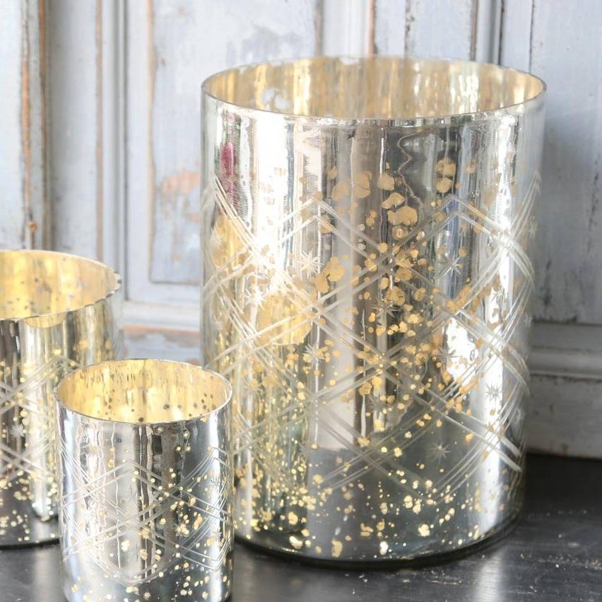 Large Mercury Glass Vase By Ella James Notonthehighstreet Com   Original Mercury Glass Large Votive Or Vase 