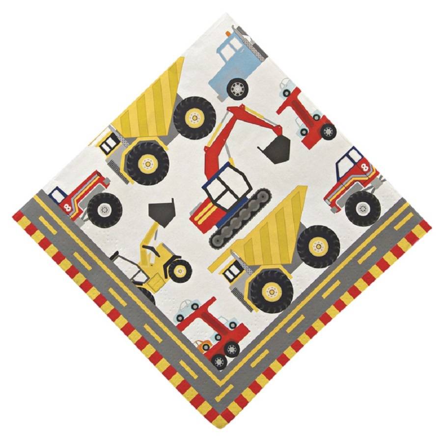 Big Truck Party Napkins By Posh Totty Designs Interiors