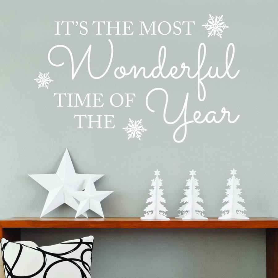 'It's The Most Wonderful Time Of Year' Wall Quote, 1 of 2