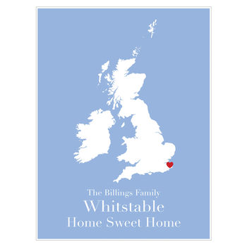 'First Home Sweet Home' Personalised Print, 6 of 6