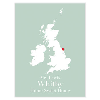 'First Home Sweet Home' Personalised Print, 3 of 6