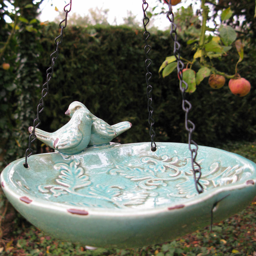 Hanging Love Birds Dish By The New Eden