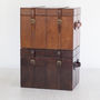 Personalised Leather Storage Trunks Two Colours, thumbnail 6 of 12