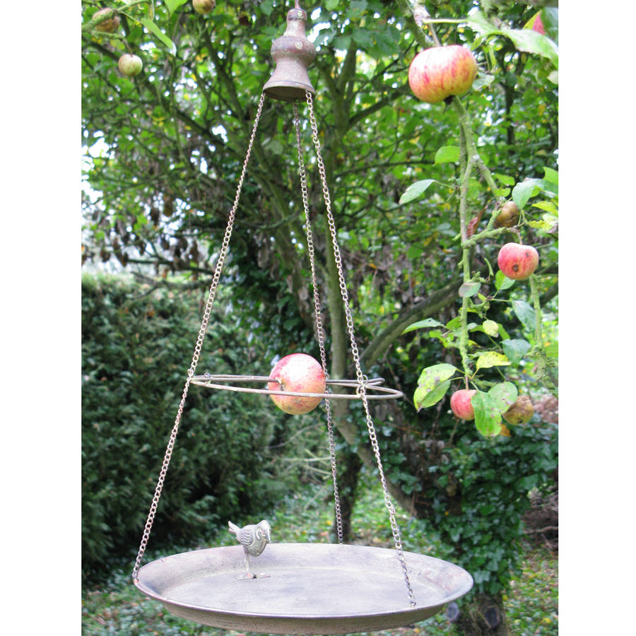 Hanging Steel Bird Dish By The New Eden | notonthehighstreet.com