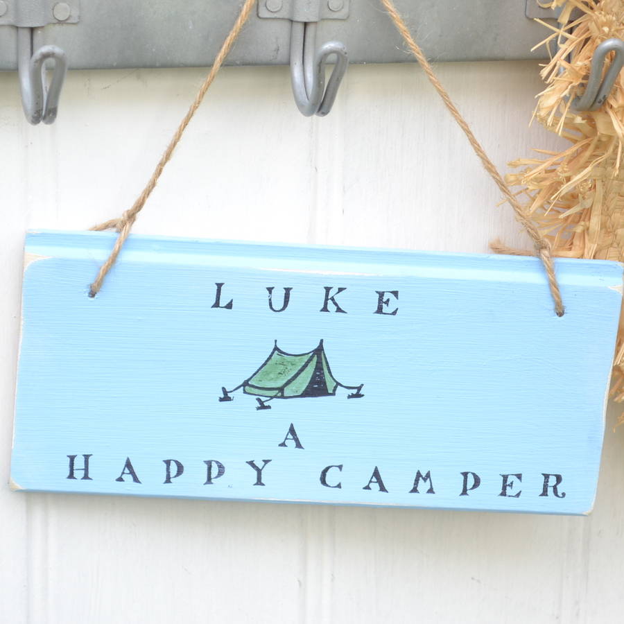 Camping Sign By Abigail Bryans Designs | notonthehighstreet.com