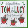 Personalised Christmas Pudding Christmas Card, thumbnail 2 of 12