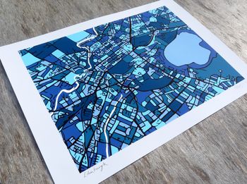 Edinburgh Map Art Print, 5 of 6