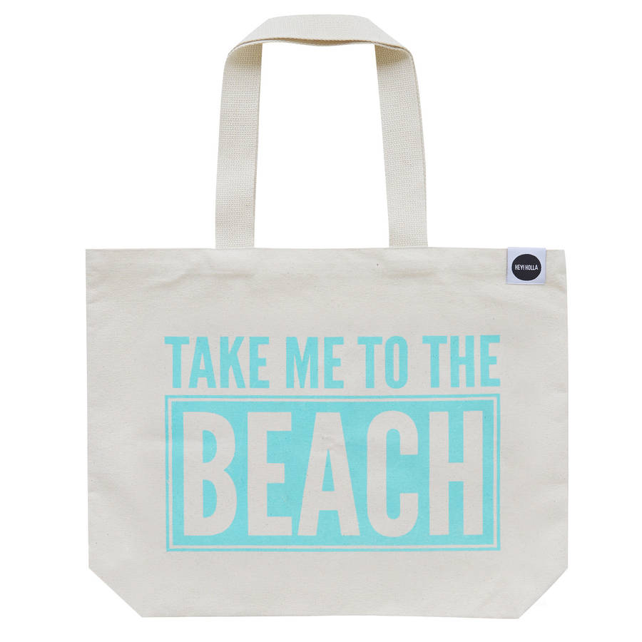 'Take Me To The Beach' Bag By Hey Holla | notonthehighstreet.com