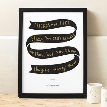 Friends Are Like Stars Print, 3 of 10