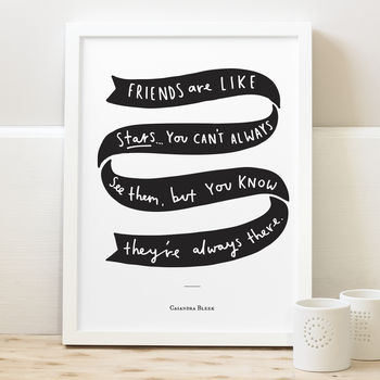 Friends Are Like Stars Print, 4 of 10