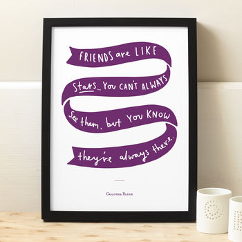 Friends Are Like Stars Print, 5 of 10