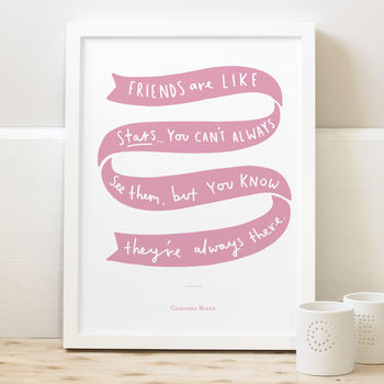 Friends Are Like Stars Print, 6 of 10