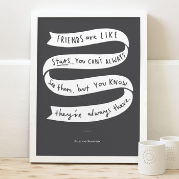 Friends Are Like Stars Print, 8 of 10