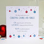 Personalised Baubles And Bubbles Christmas Invitations, thumbnail 3 of 4