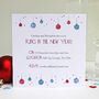 Personalised Baubles And Bubbles Christmas Invitations, thumbnail 4 of 4