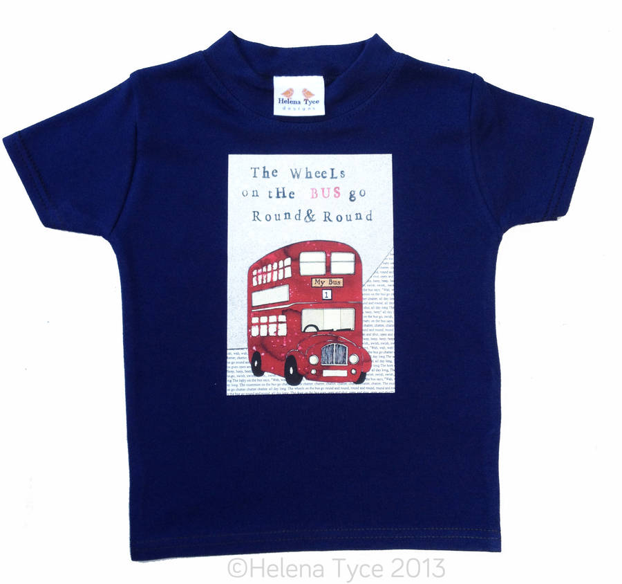 London Bus T Shirt By Helena Tyce Designs | notonthehighstreet.com