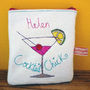 Personalised Embroidered Cocktail Chick Purse, thumbnail 2 of 3