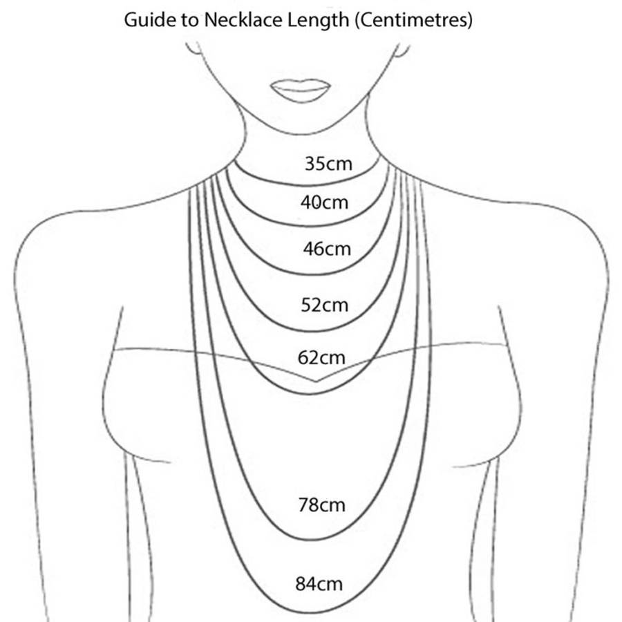 Длина украшений на шею